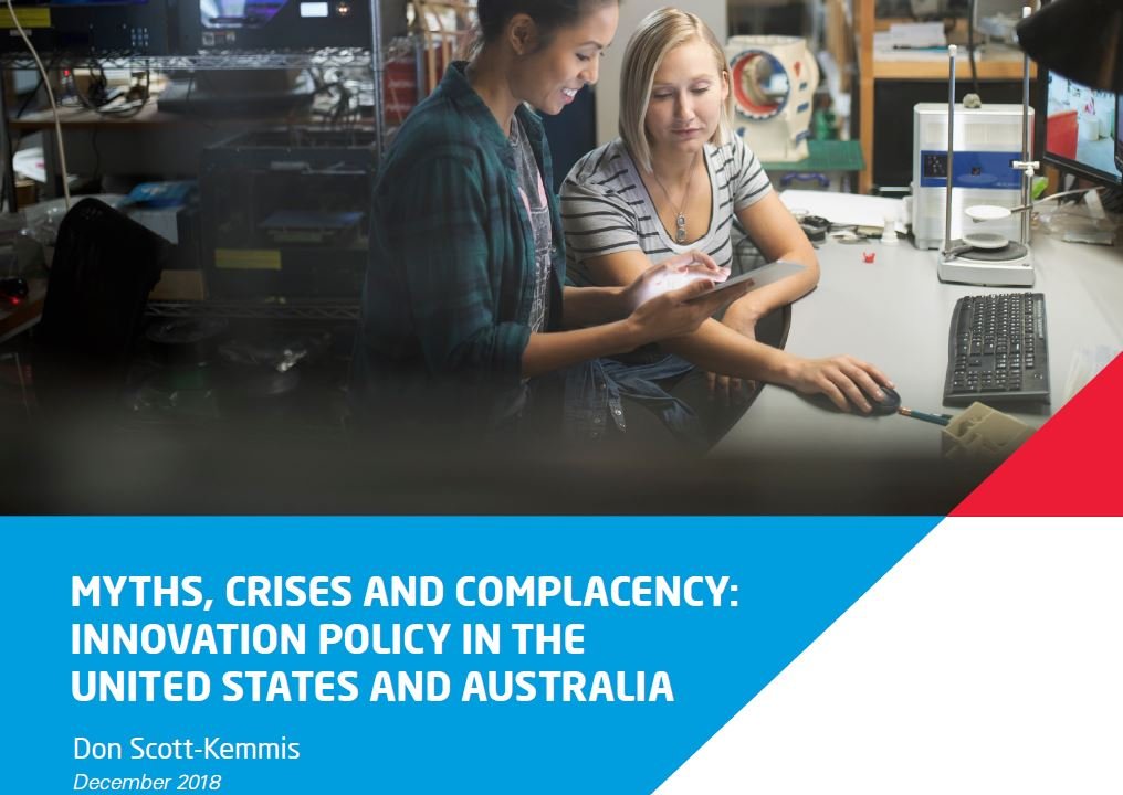 Myths, Crises and Complacency: Innovation Policy in the United States and Australia