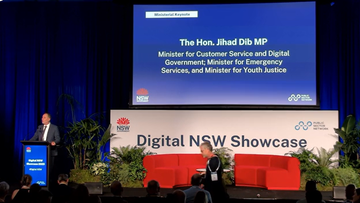 Promotional image for an insight entry called Digital NSW 2025: Ministerial Keynote by The Hon. Jihad Dib MP