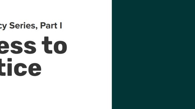 Global Report: Justice Policy Series - Access to Justice