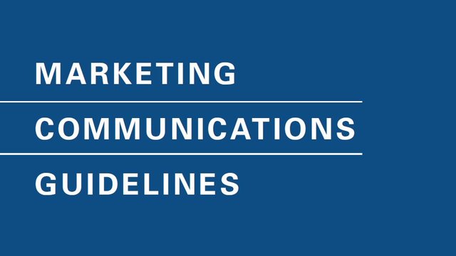 Marketing Communications Guidelines