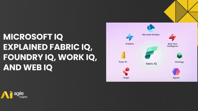 Microsoft IQ Explained Fabric IQ, Foundry IQ, Work IQ, and Web IQ
