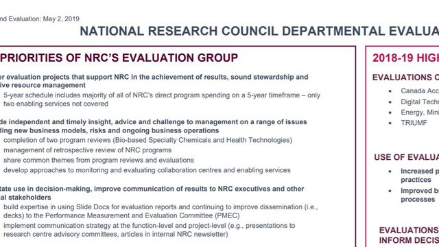 National Research Council Departmental Plan 2019-20 to 2023-24