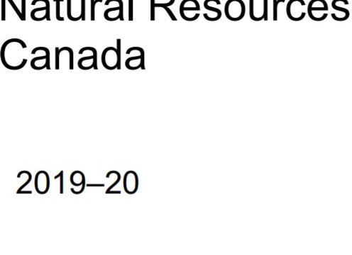 Natural Resources Canada Departmental Plan 2019-20