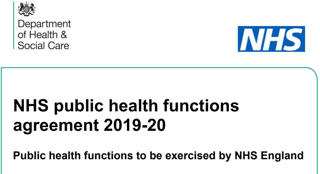 NHS Public Health Functions Agreement 2019-20