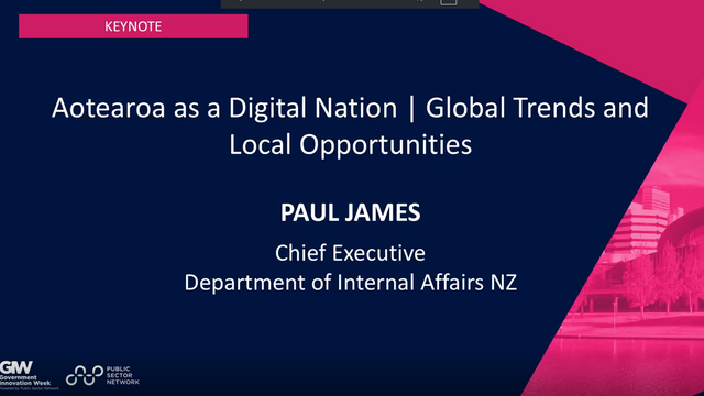 Paul James on Global Trends and Local Opportunities at Government Innovation Showcase Aotearoa 2025