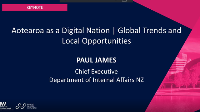 Paul James on Global Trends and Local Opportunities at Government Innovation Showcase Aotearoa 2025