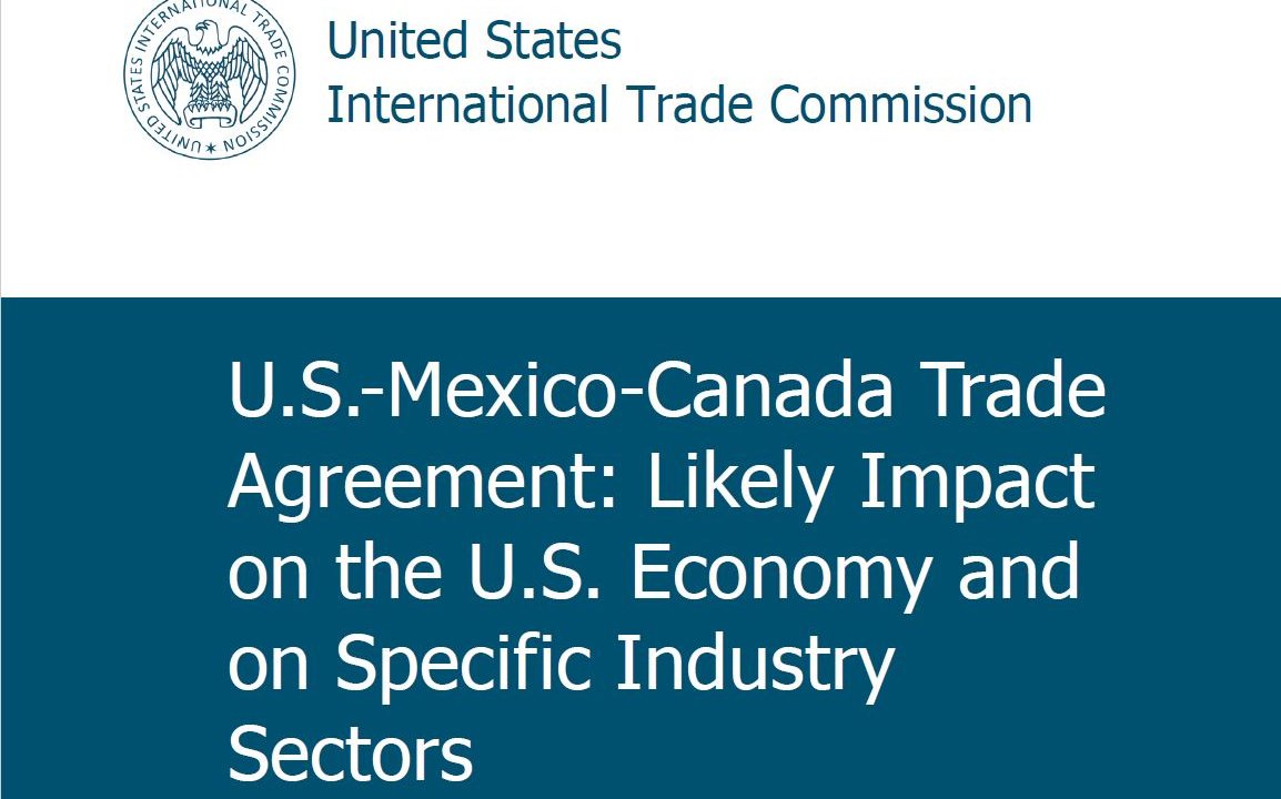 U.S.-Mexico-Canada Trade Agreement: Likely Impact on the U.S. Economy and on Specific Industry Sectors