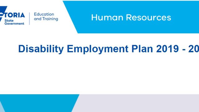 Disability Employment Plan 2019-2022
