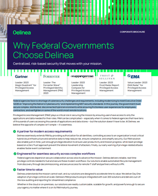 Delinea Corporate Brochure Federal