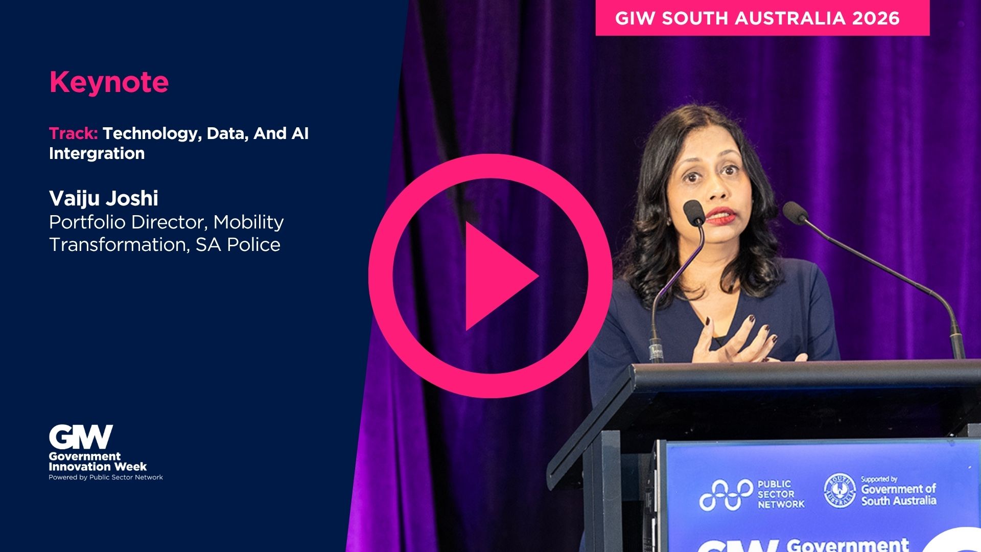 GIW SA 2026: Next Generation Policing in South Australia – How Technology and Data is Enhancing Frontline Response and Building Safer Communities