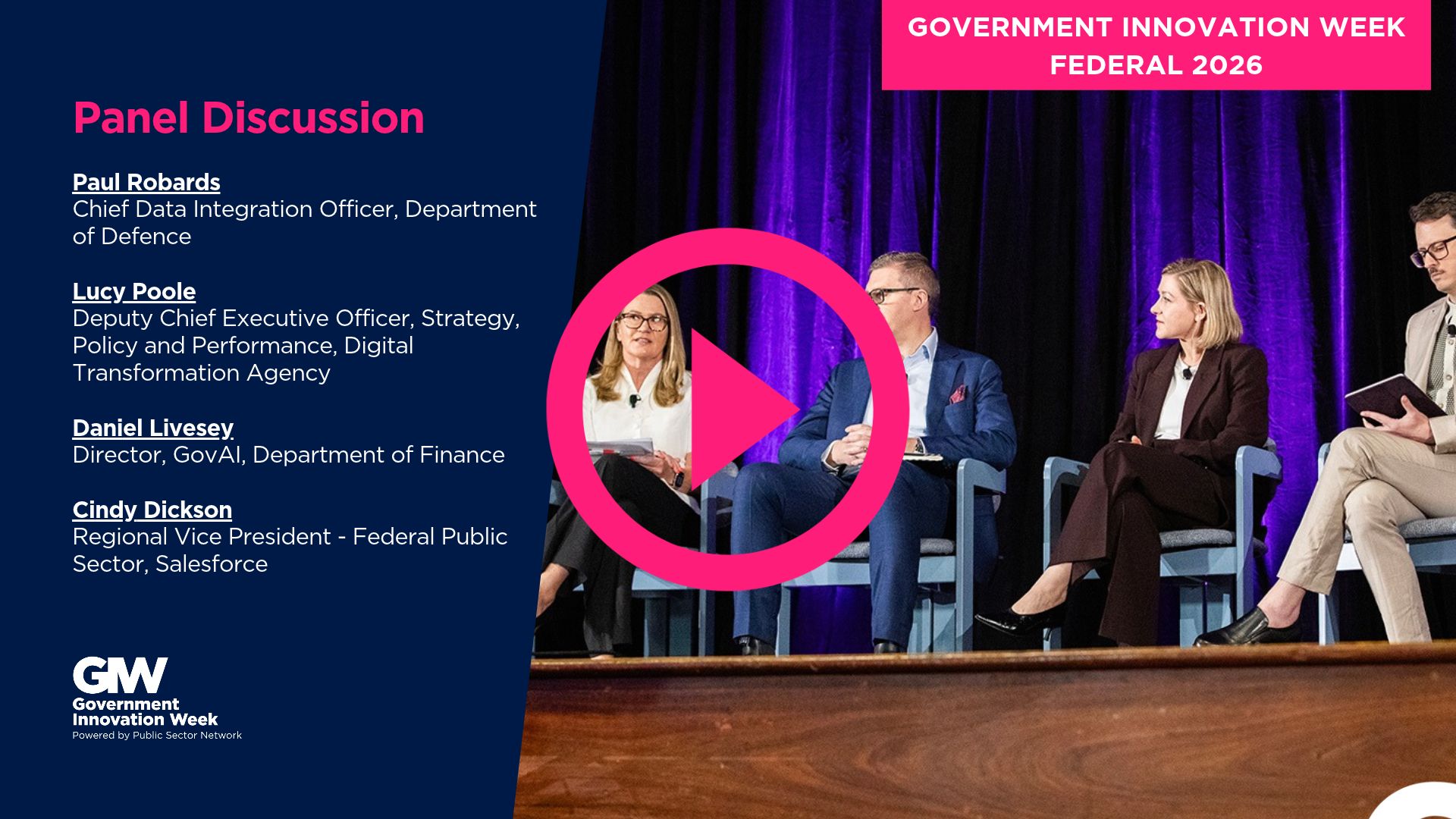 GIW FED Innovation 2026: Executive Panel: Unpacking Successful AI Use Cases and Innovation Wins Across the Australian Government